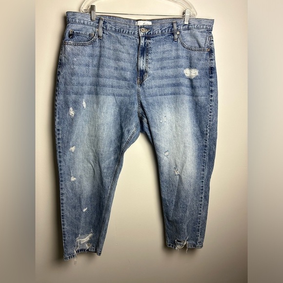 Kancan Blue distressed jeans Plus size 20W - Picture 2 of 9